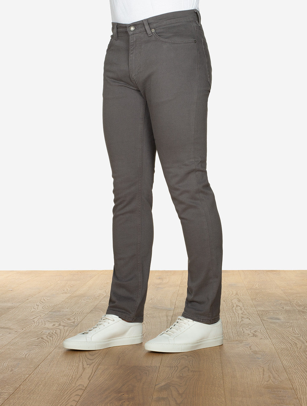 Regular Soft Twill Jeans Antracite