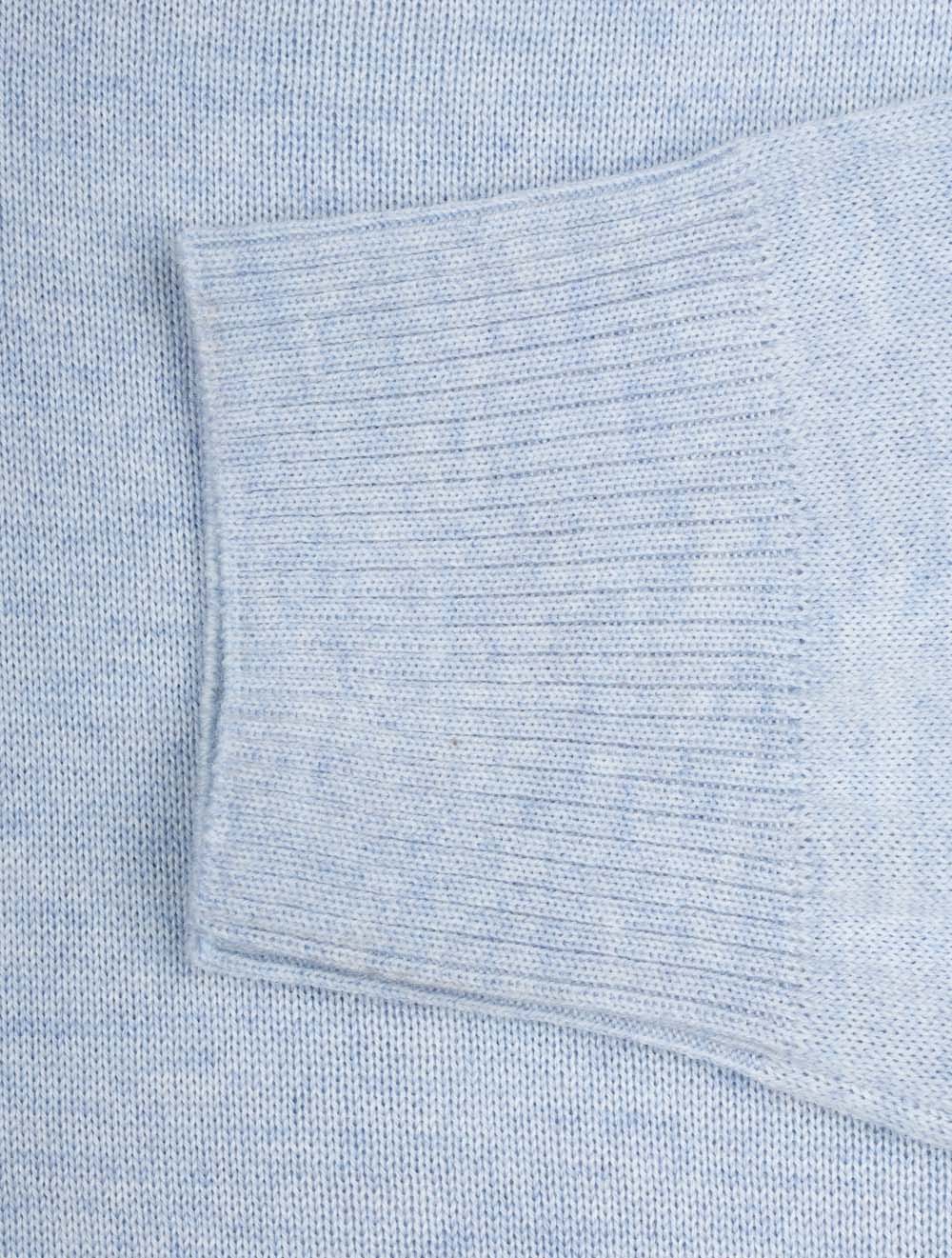 Merino Wool Half Zip Blue