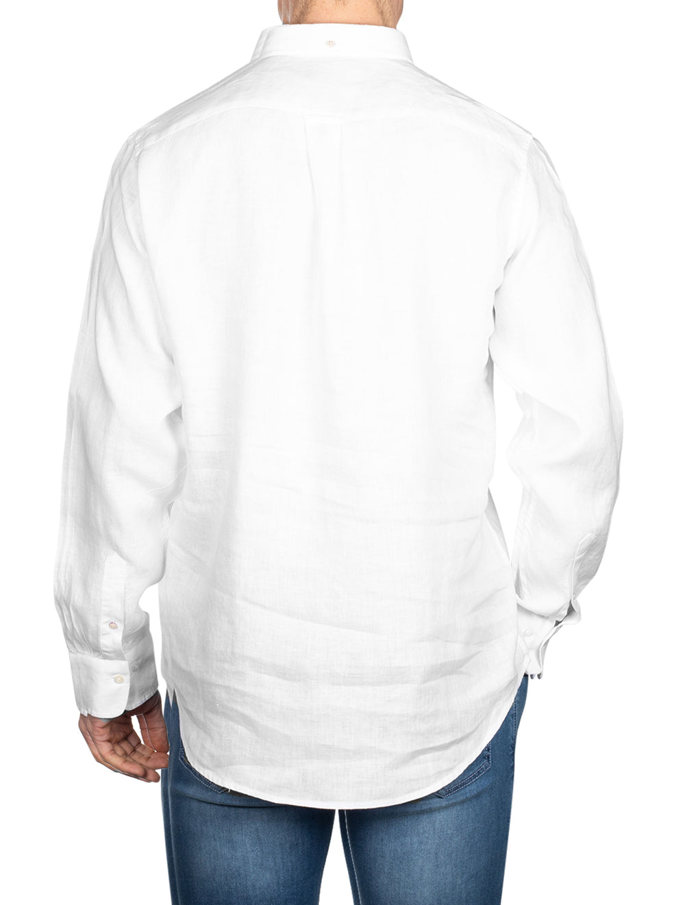 Gant Regular Linen Shirt White AI2