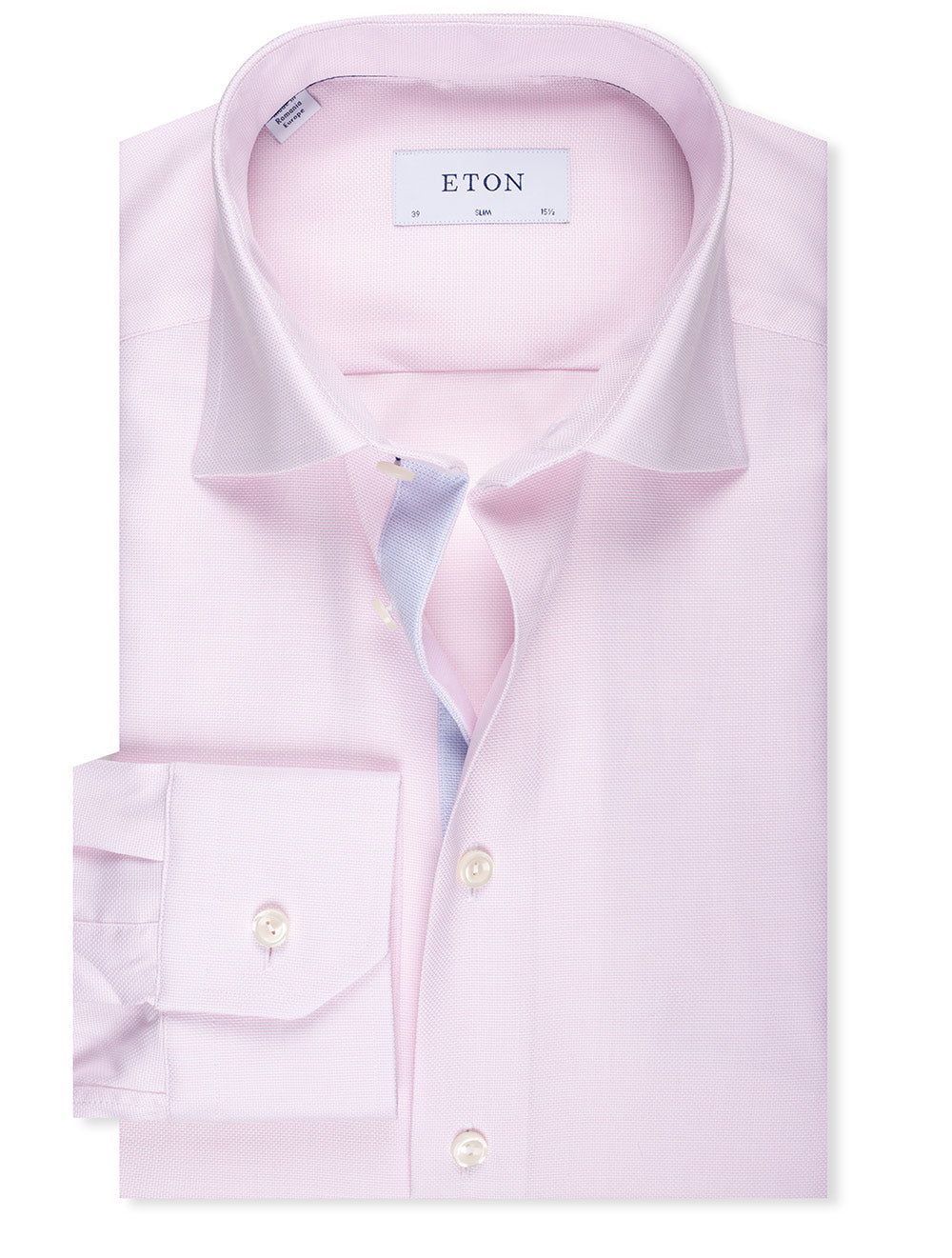 Eton Slim Fit Dobby Shirt Pink MI