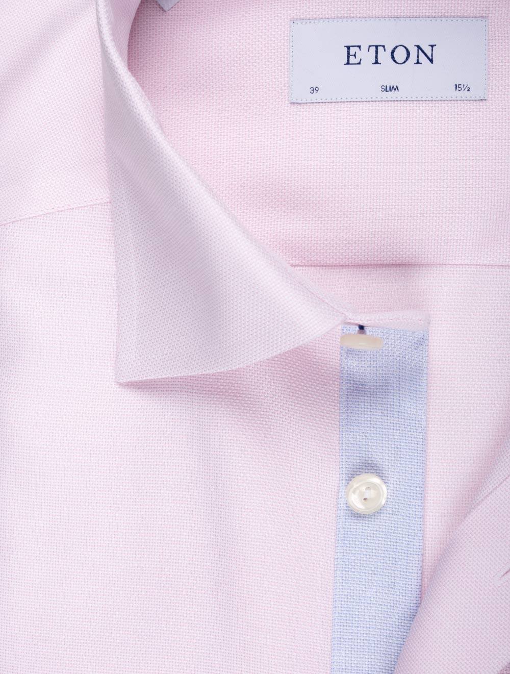 Eton Slim Fit Dobby Shirt Pink AI1