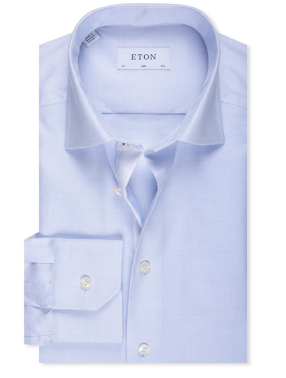 Eton Slim Fit Dobby Shirt Blue MI