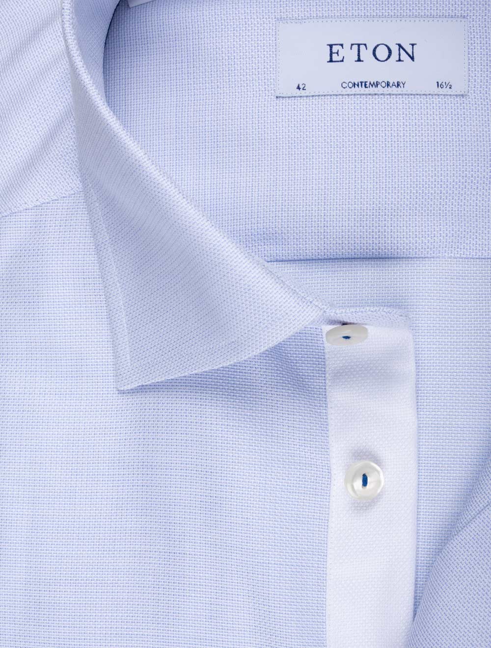 Eton Blue Oxford Formal Contemporary Shirt AI1