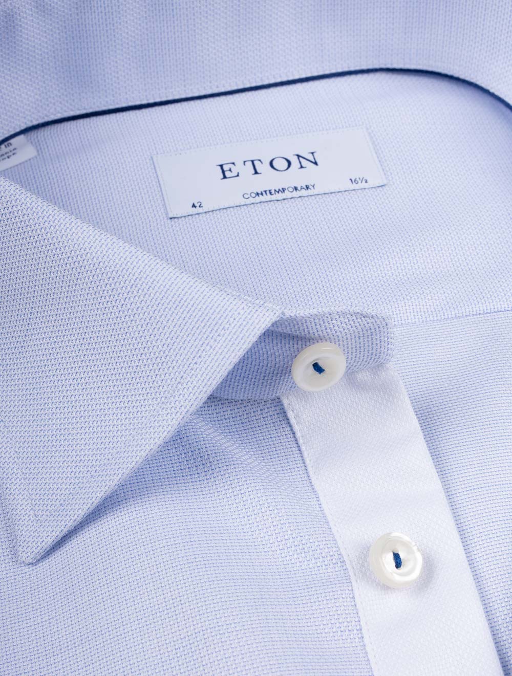 Eton Blue Oxford Formal Contemporary Shirt AI2