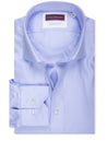 Louis Copeland Classic Fit Single Cuff Twill Shirt Blue MI