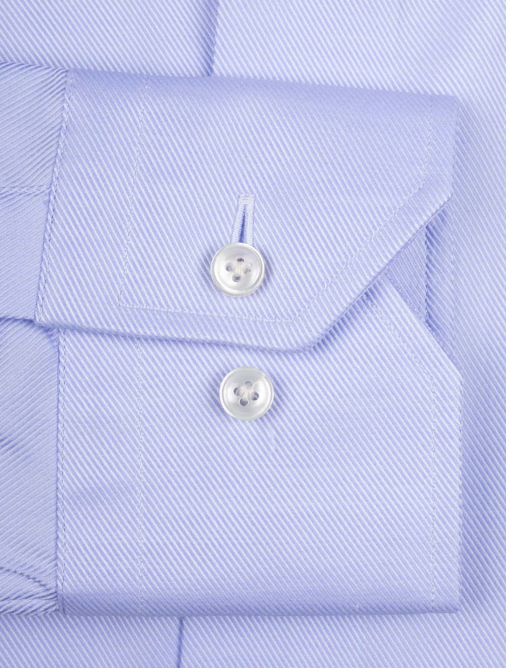 Slim Fit Single Cuff Twill Shirt Blue