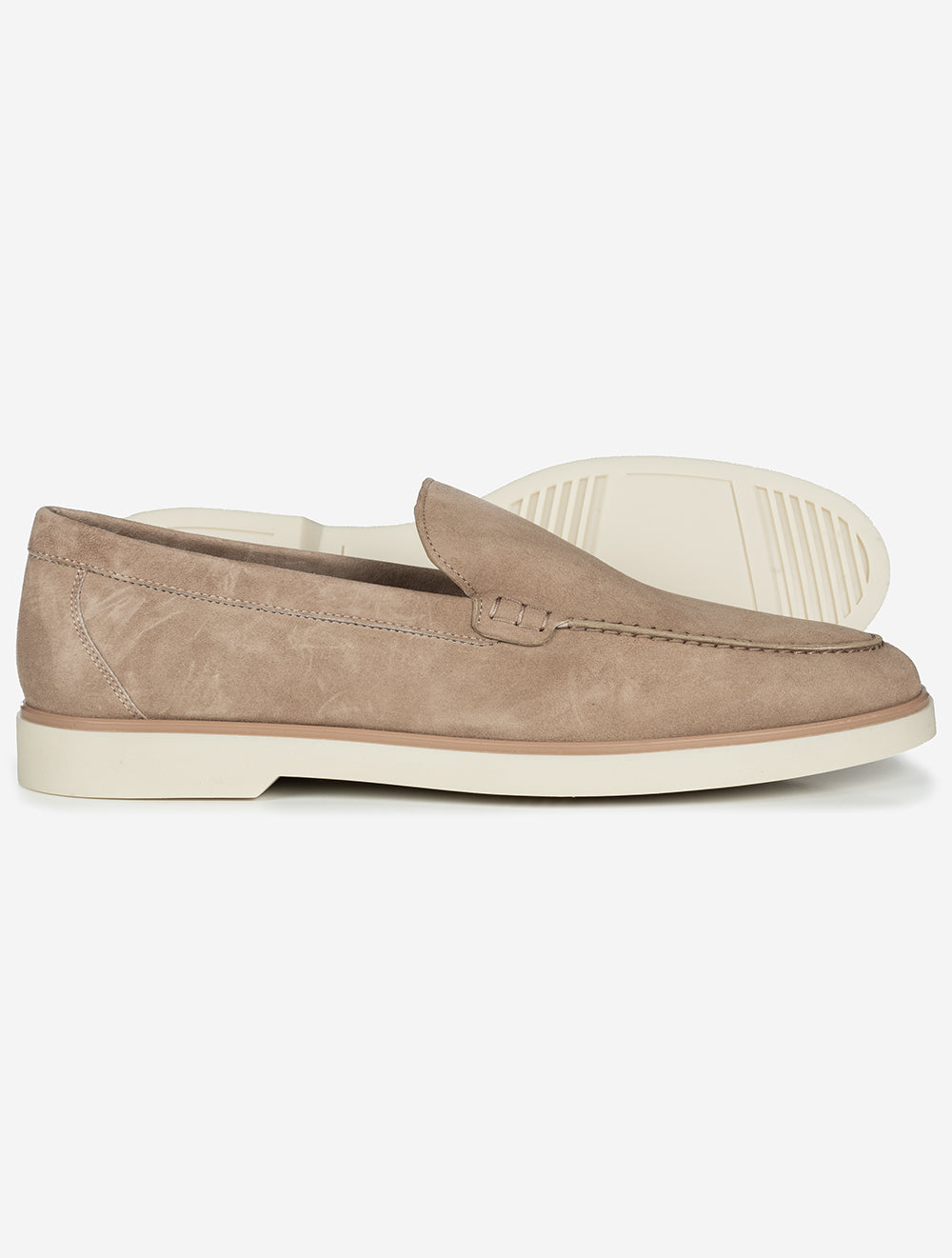 Suede Loafer Taupe