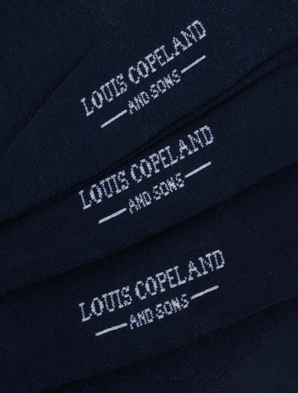 Louis Copeland 3 Pack Sock Navy AI1