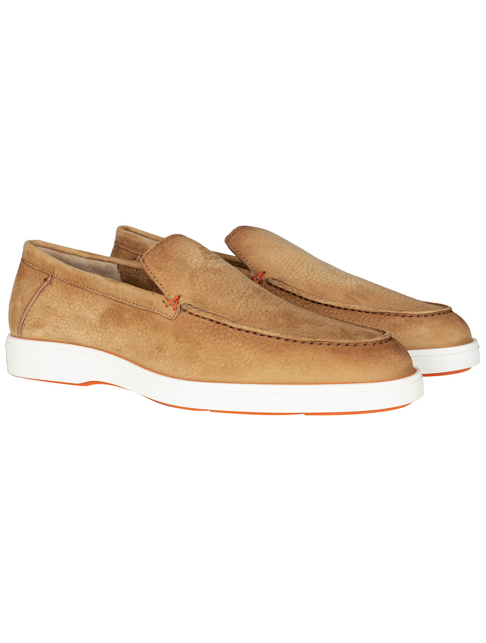 Santoni SANTONI Slip On Tumbled Shoe Brown MI