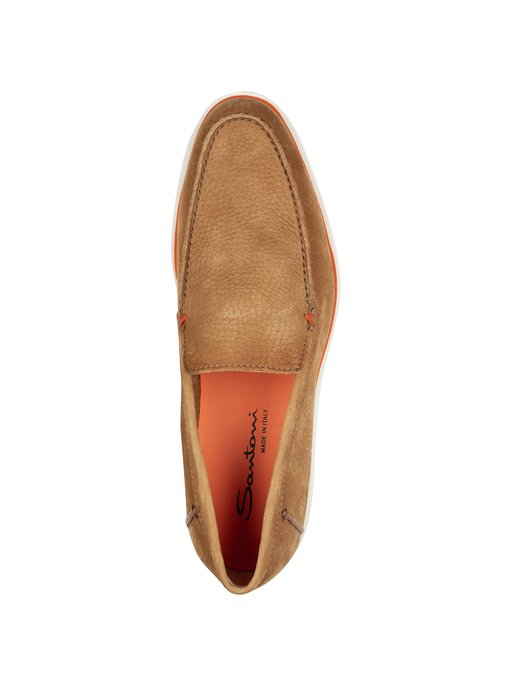 Santoni SANTONI Slip On Tumbled Shoe Brown AI4