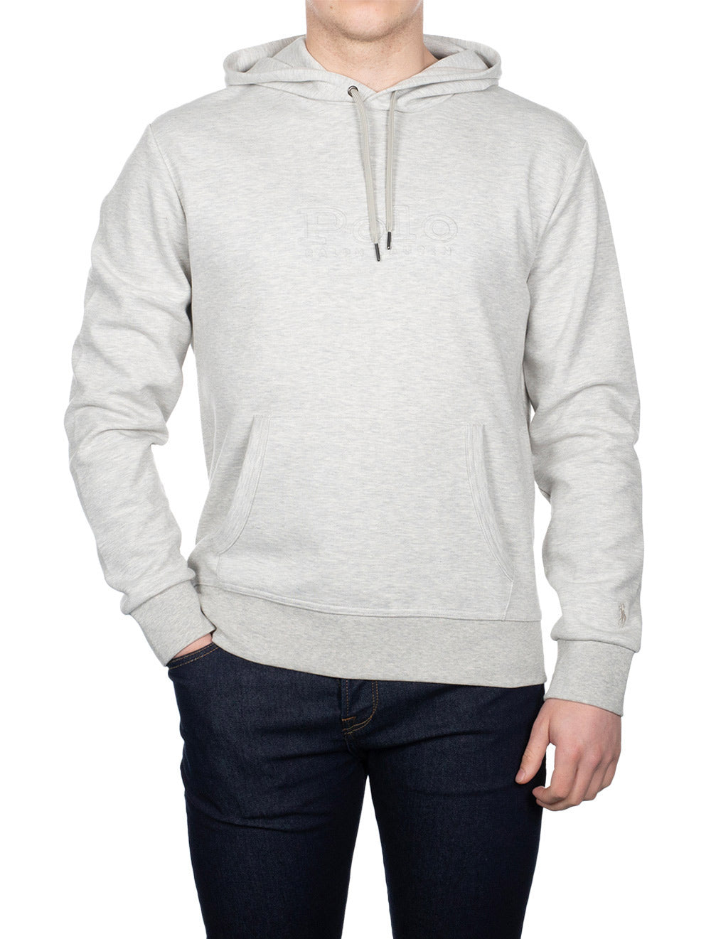 Embossed Hoodie Grey