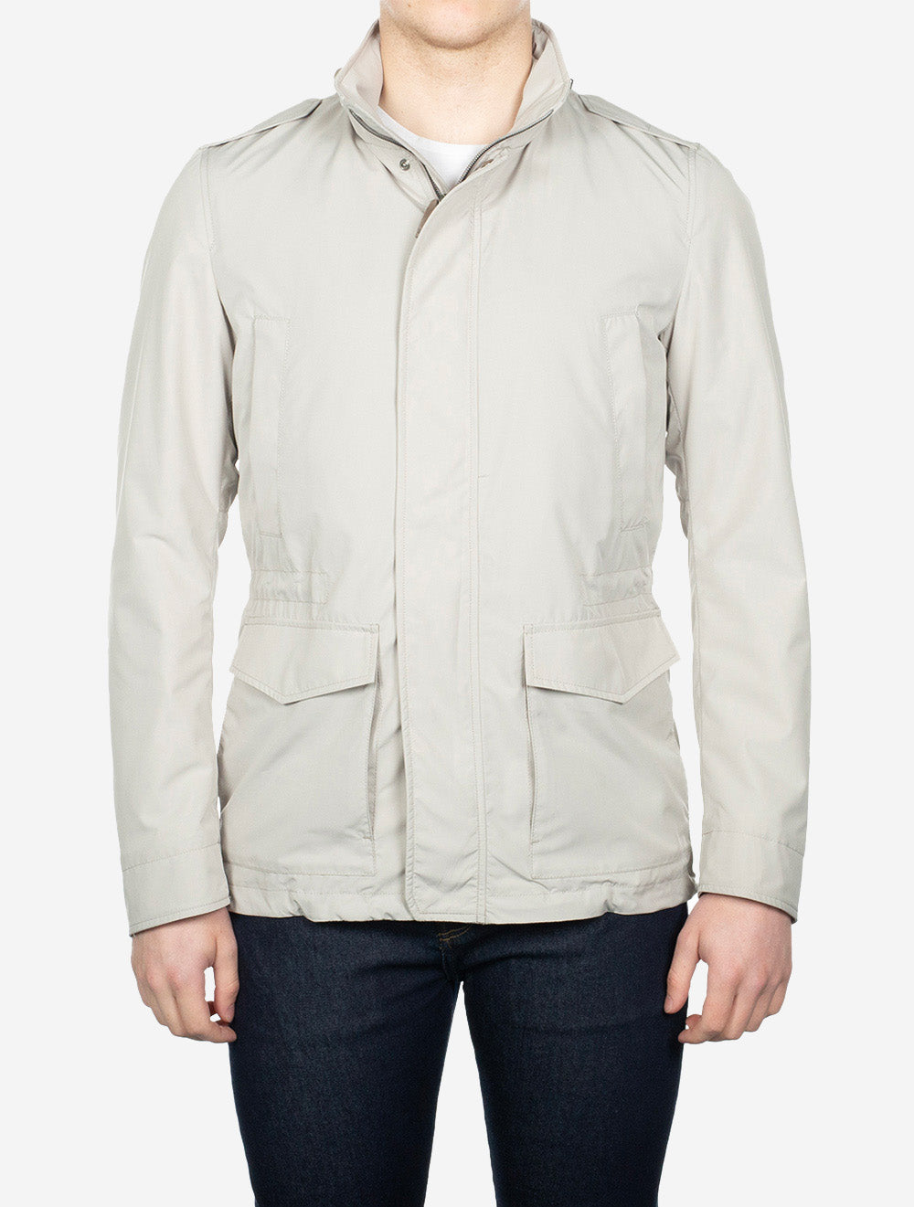 Woven Field Jacket Natural