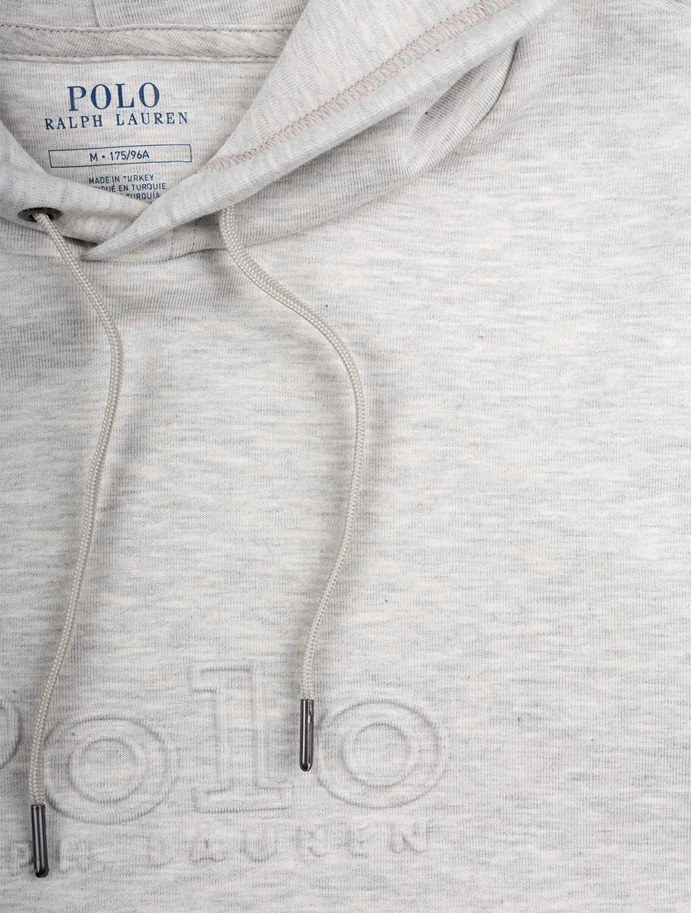 Embossed Hoodie Grey