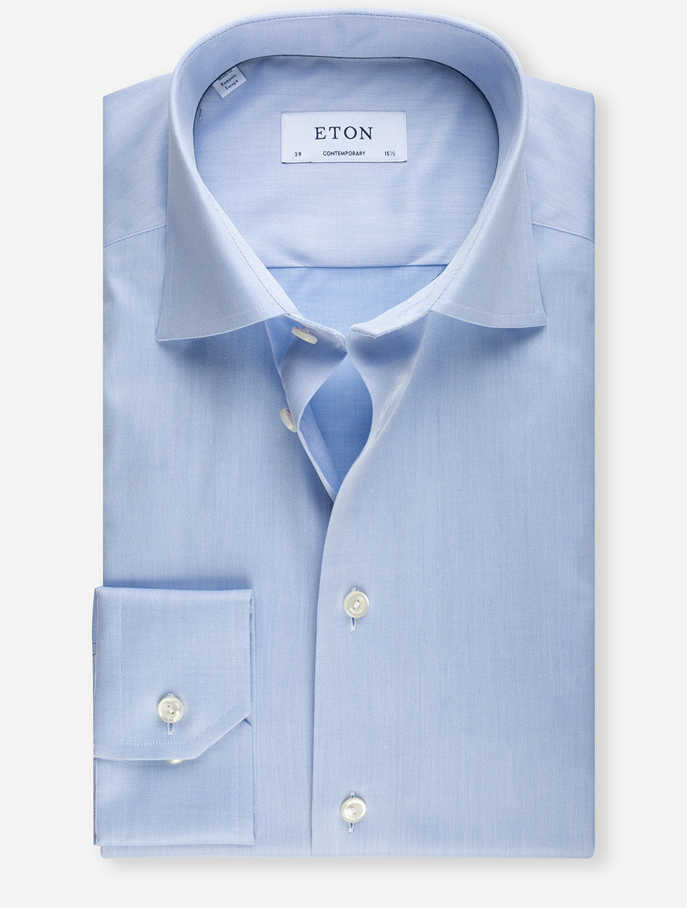 Eton Blue Single Cuff Contemporary Fit Shirt MI