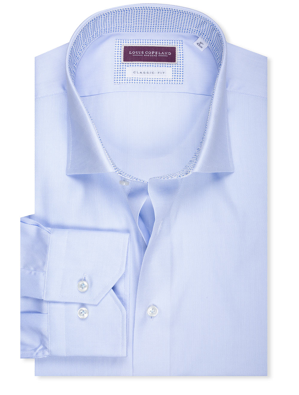 Classic Fit Pinpoint Shirt Blue