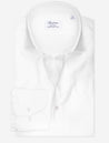 Stenstroms White Textured Cotton Fitted Body Shirt MI