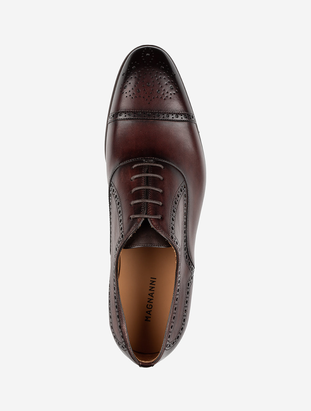 Magnanni Brogue Toe Cap Shoe Marron AI4