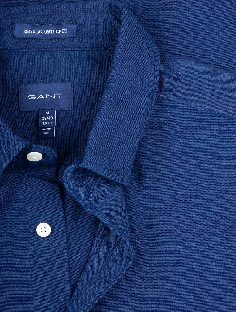 Gant Regular Fit Indigo Oxford Shirt Indigo AI3