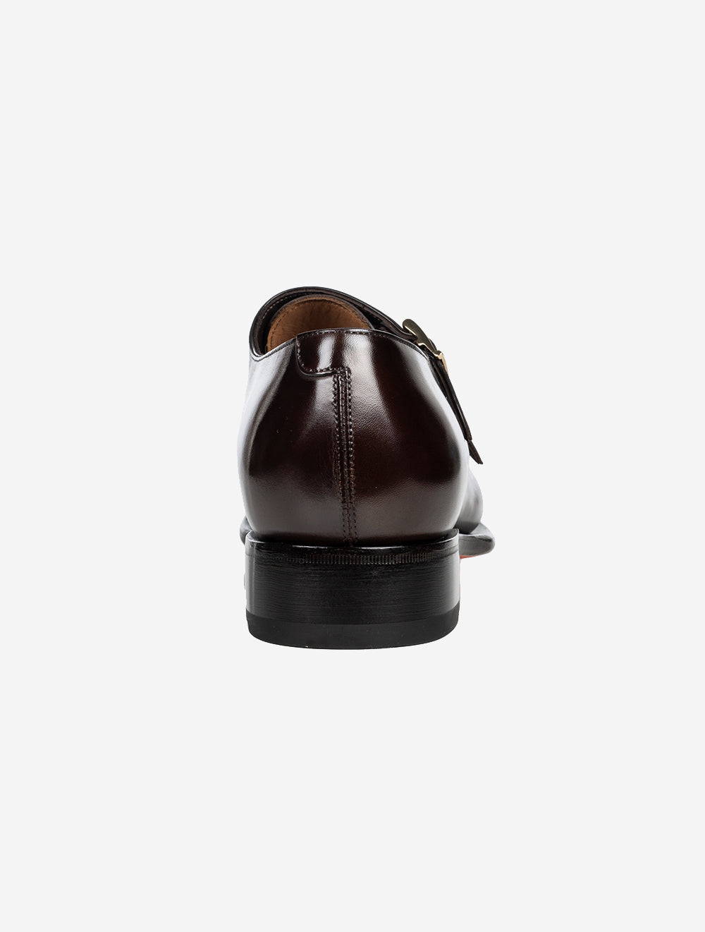 SANTONI Double Monk Shoe Dark Brown