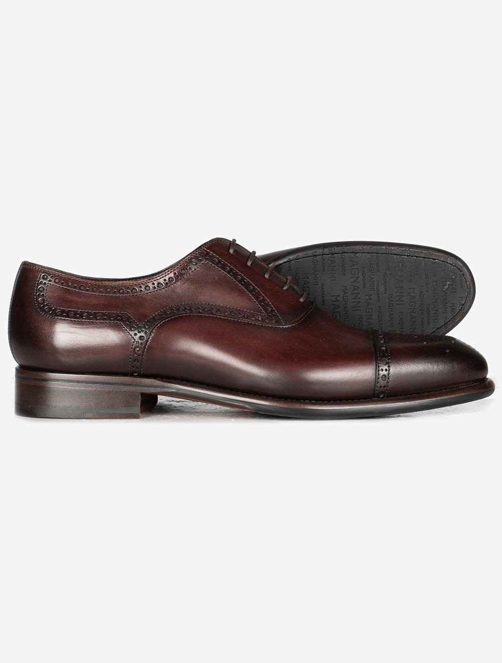 Magnanni Brogue Toe Cap Shoe Marron AI1