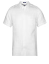 Gant Regular Linen Short Sleeve Shirt White MI