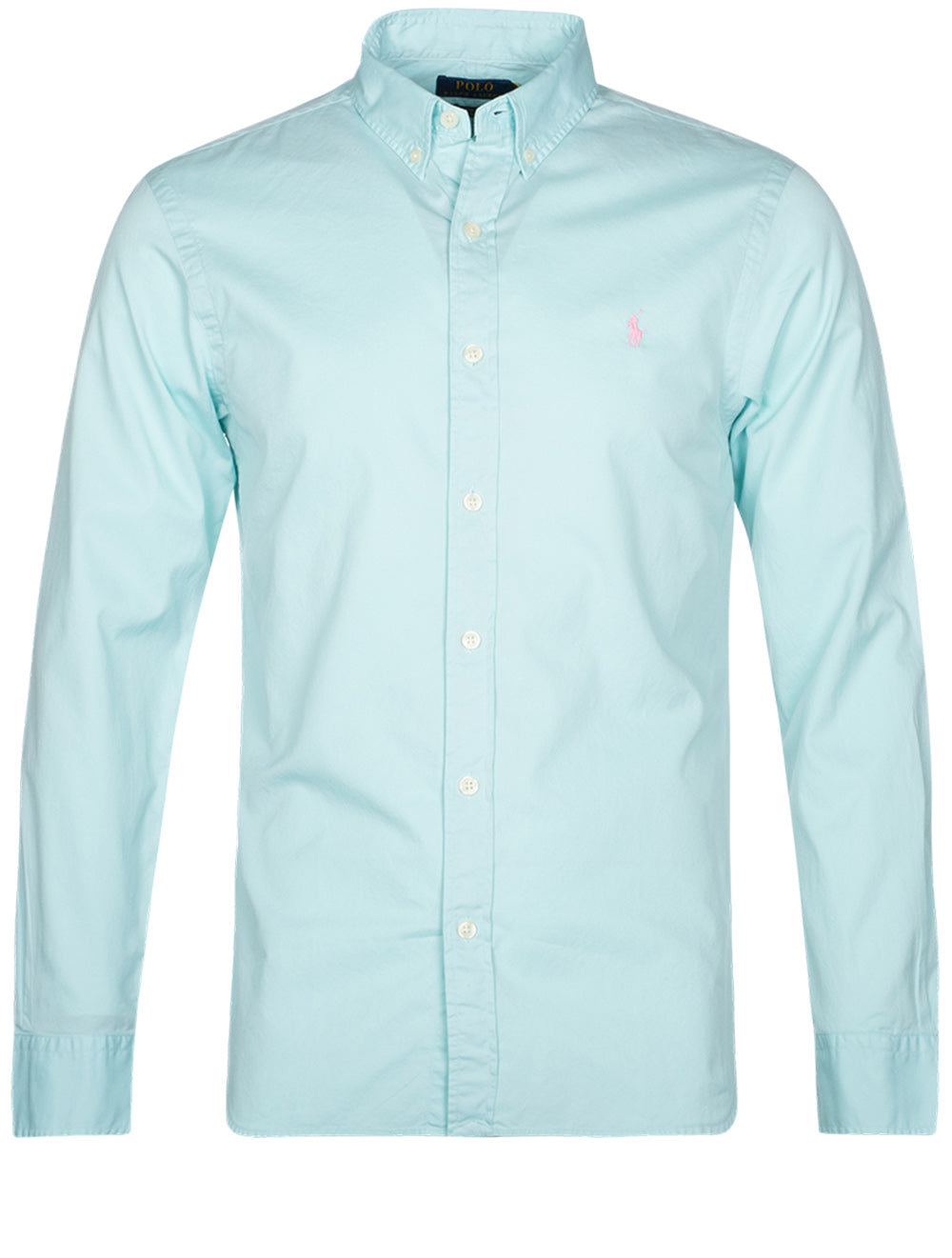 Ralph Lauren Buttondown Long Sleeve Twill Shirt Aqua MI