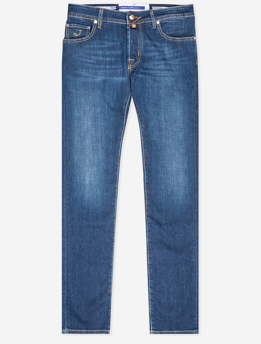 Jacob Cohen Leather Badge Jeans Denim MI