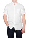 Gant Regular Linen Short Sleeve Shirt White AI1