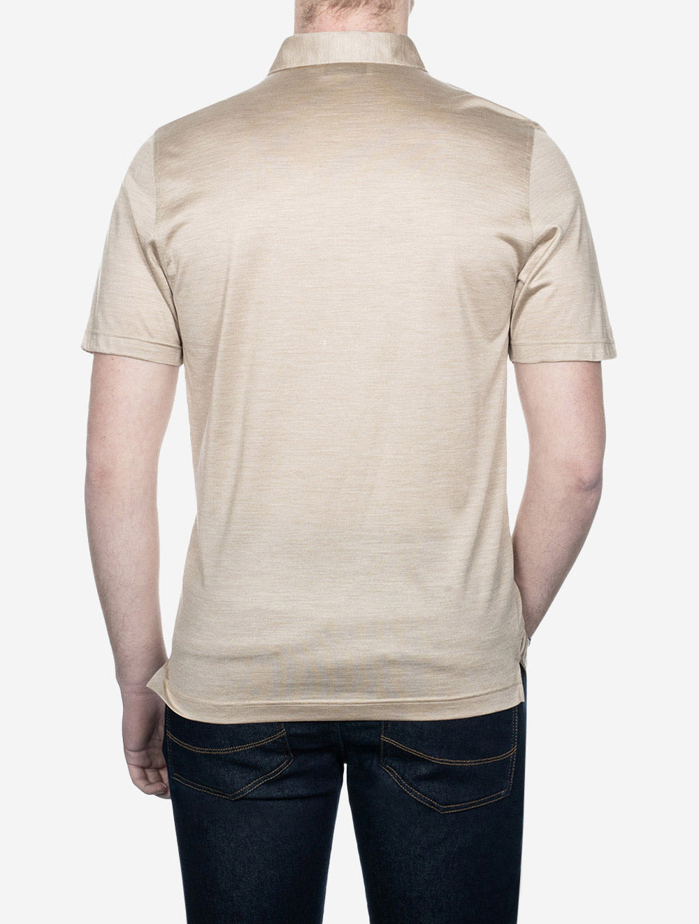 Silk Polo Beige