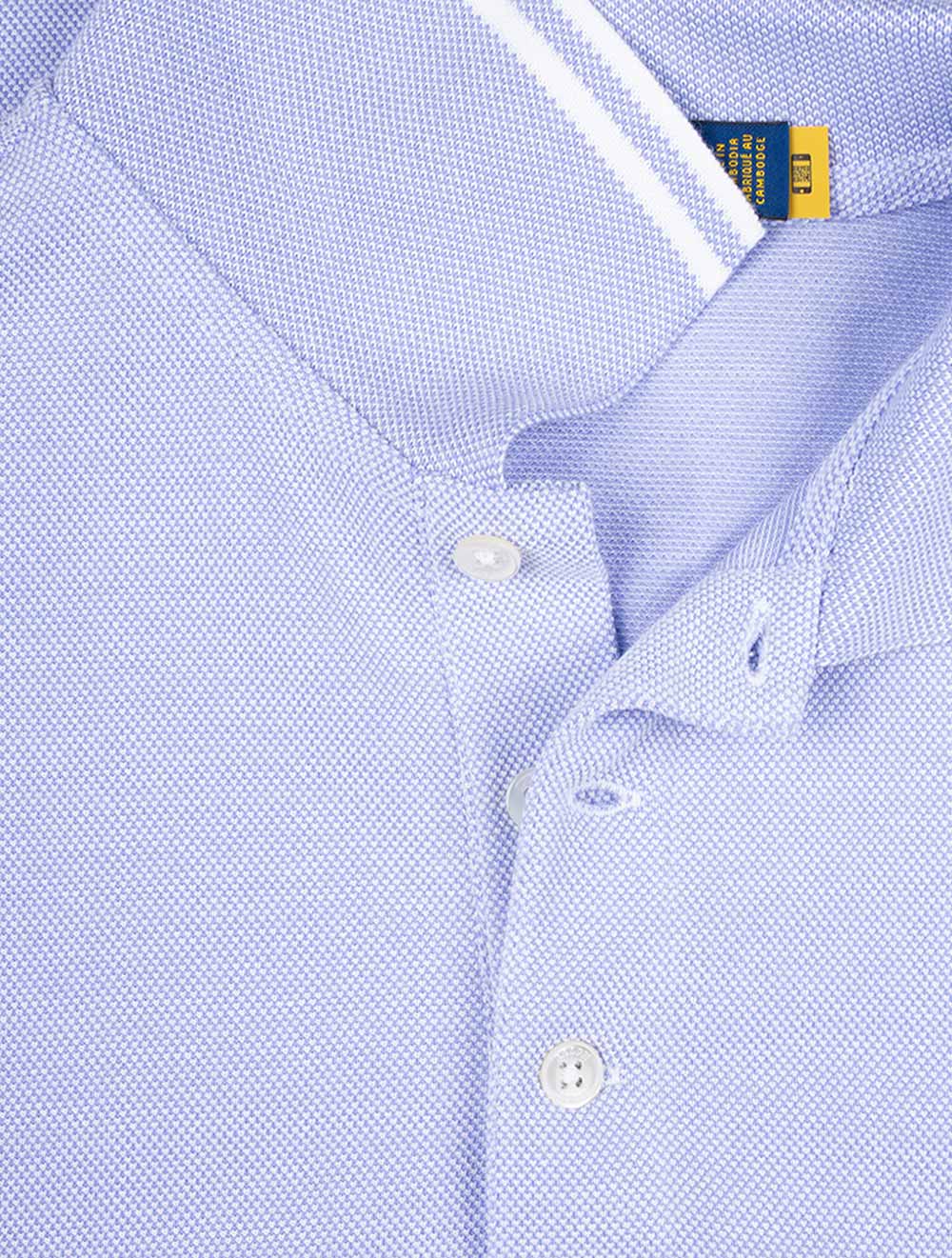 Ralph Lauren Oxford Pique Polo Blue AI5