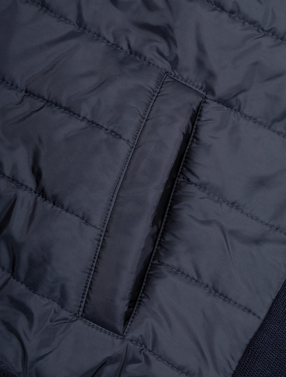 Barbour Essential Carn Baffle Zip Navy AI3