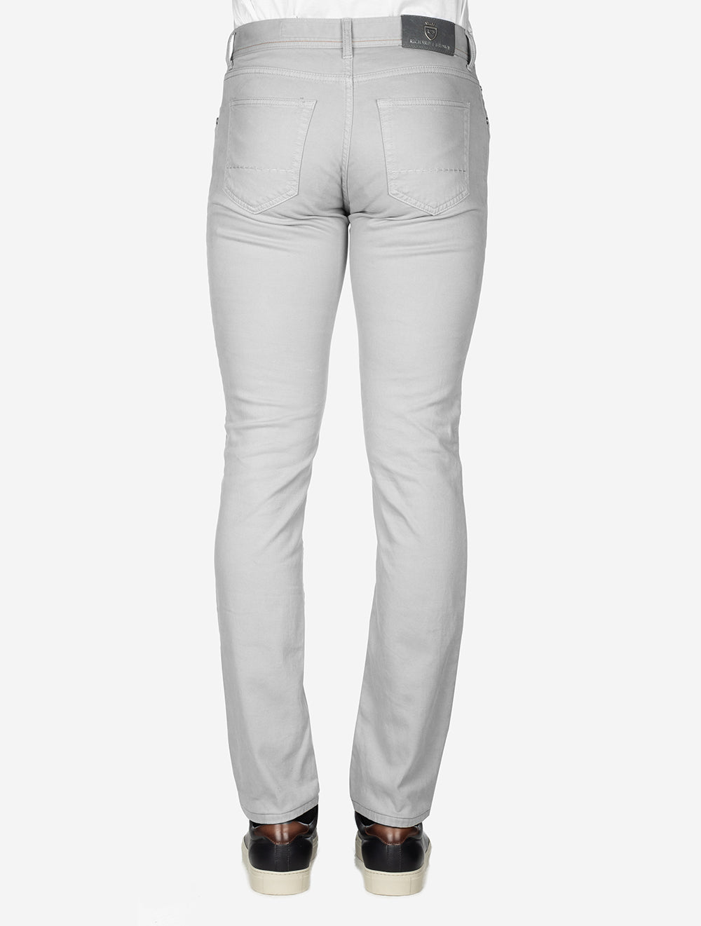 Richard J Brown Luxury Cotton Cashmere Jeans Light Grey 418 AI2