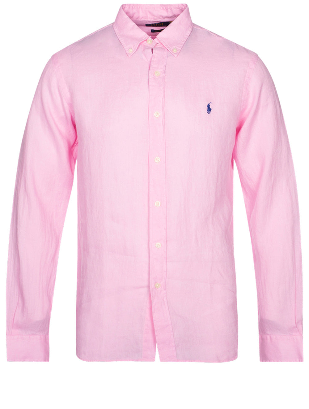 Ralph Lauren Custom Fit Linen Shirt Pink MI