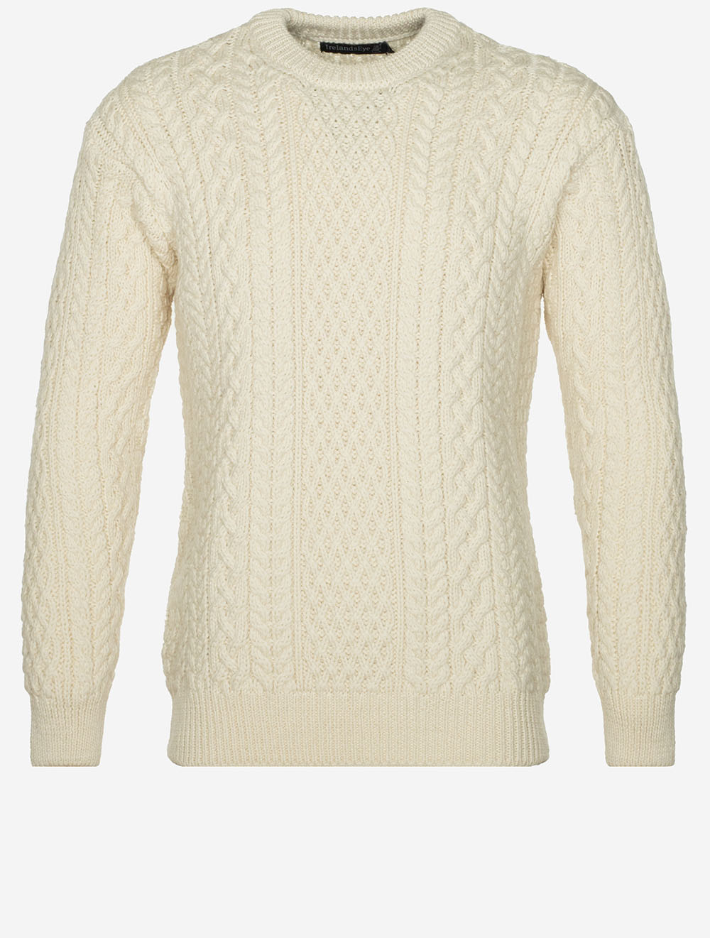 Cuileann Aran Crew Neck Sweater Natural