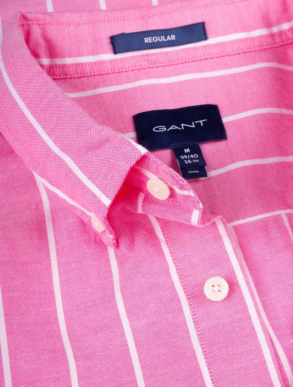 Regular Fit Oxford Stripe Shirt Perky Pink