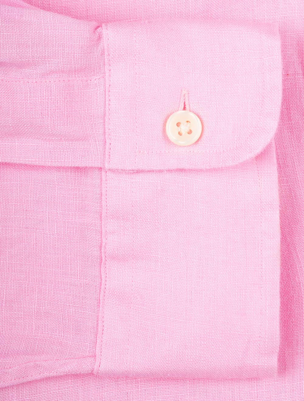 Ralph Lauren Custom Fit Linen Shirt Pink AI6