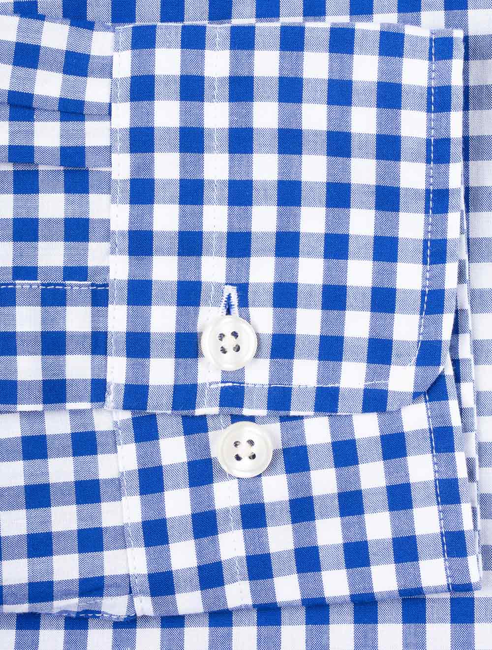 Regular Fit Poplin Gingham Shirt College Blue