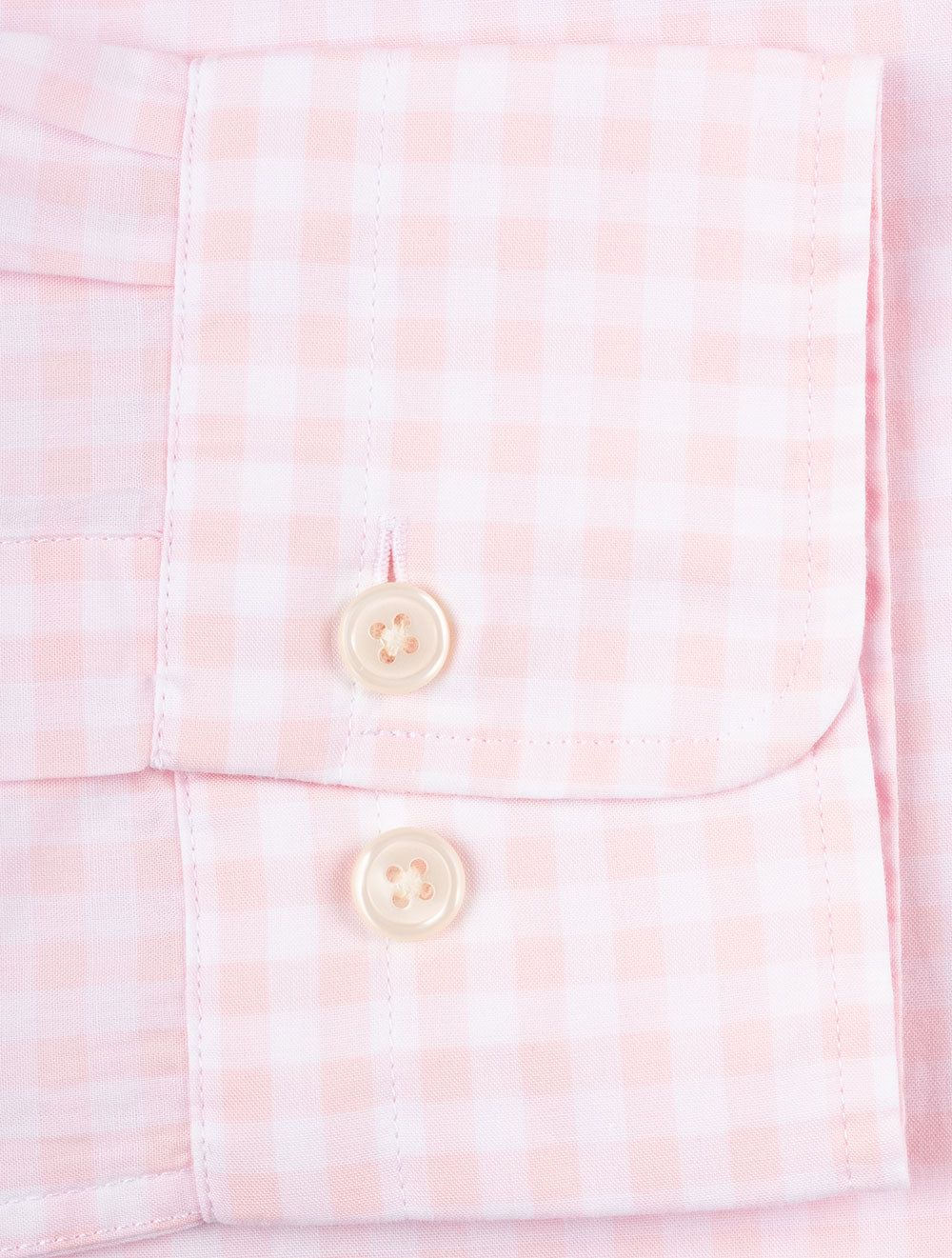 Regular Fit Poplin Gingham Shirt Light Pink