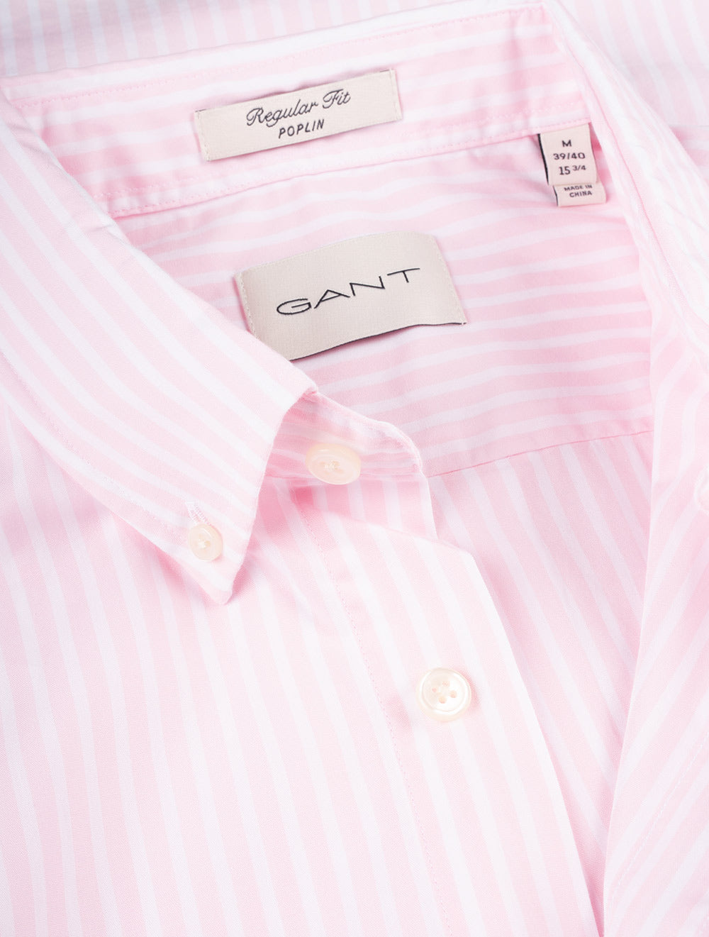 Regular Fit Poplin Stripe Shirt Light Pink