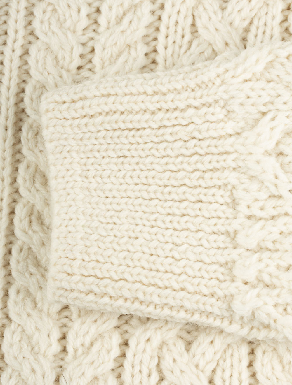 Cuileann Aran Crew Neck Sweater Natural