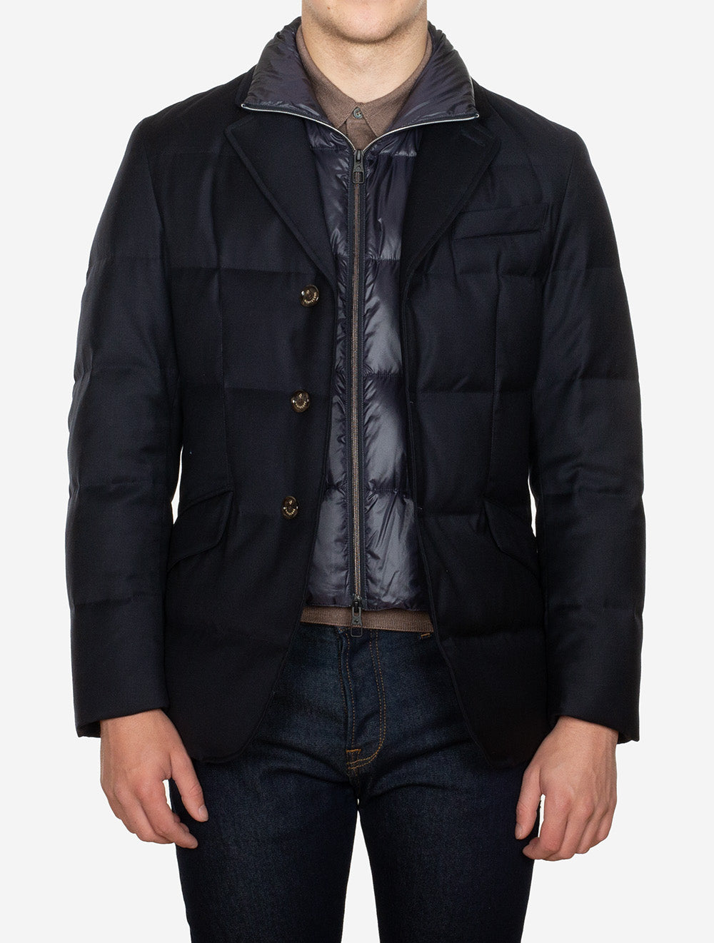 Short Down Jacket Navy