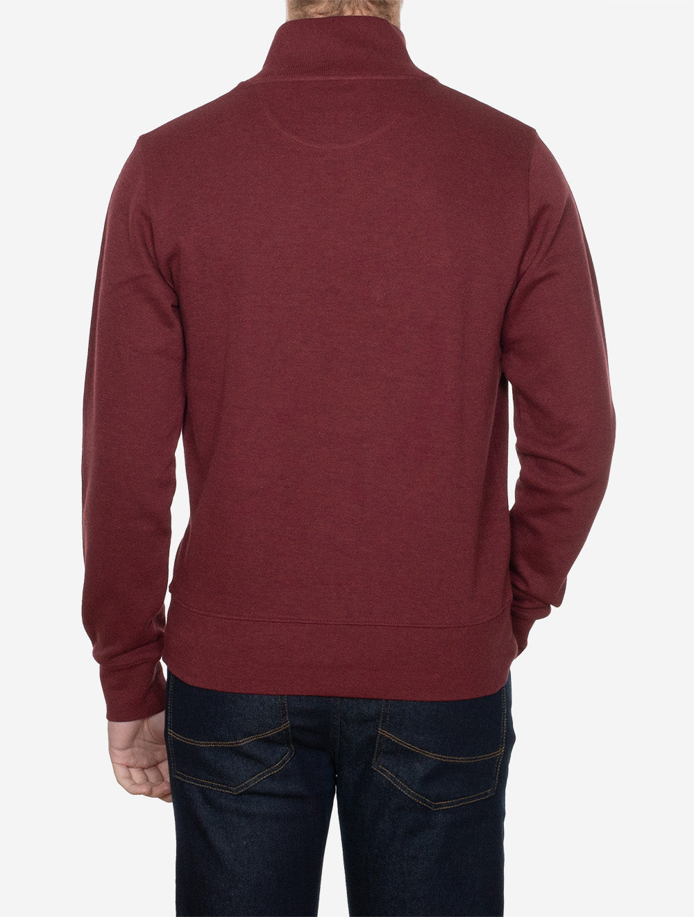 Sacker Half Zip Wine Red