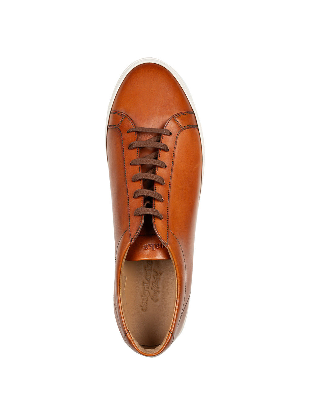 Loake Shoe Makers Leather Sneaker Chestnut AI4