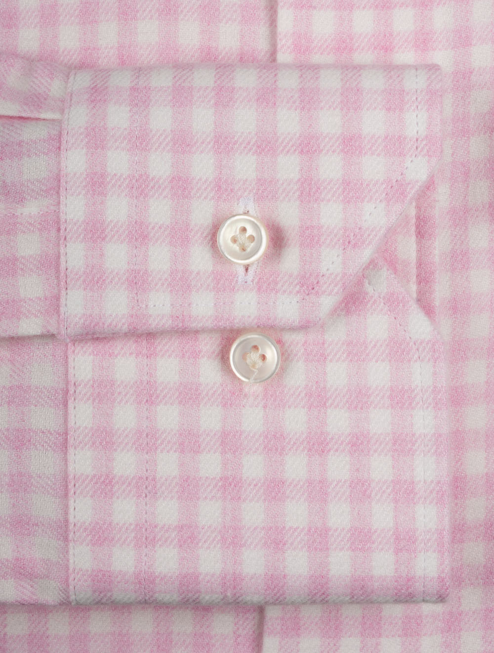 Flannel Gingham Slim Fit Pink