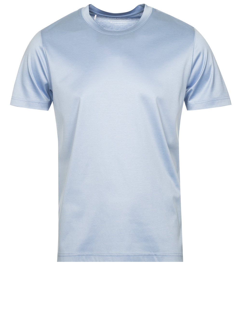 Eton Filo Di Scozia Crew Neck T-Shirt Light Blue MI