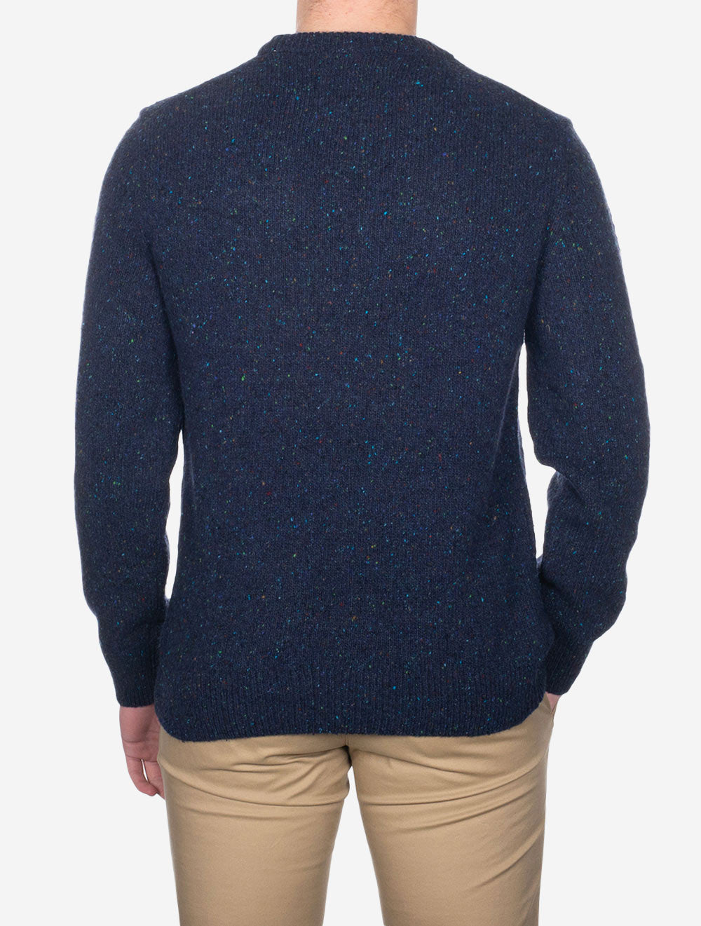 Gant Wool Neps Crew Neck Evening Blue AI2