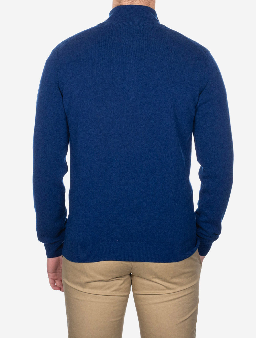 Gant Superfine Lambswool Half Zip College Blue AI2