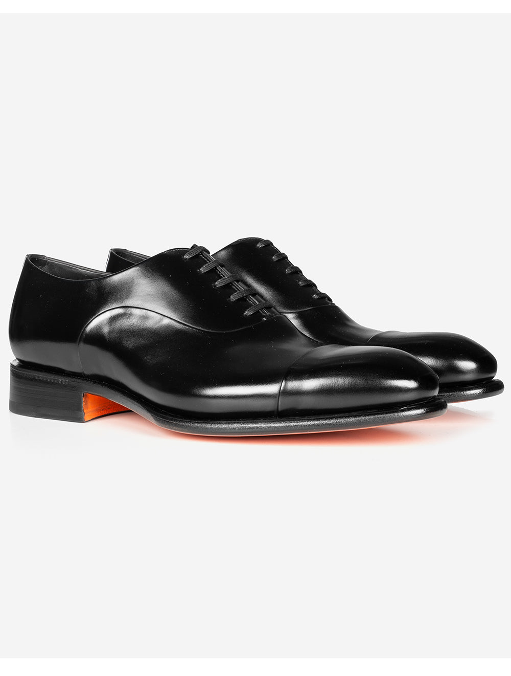 SANTONI Oxford-Zehenkappenschuh Schwarz