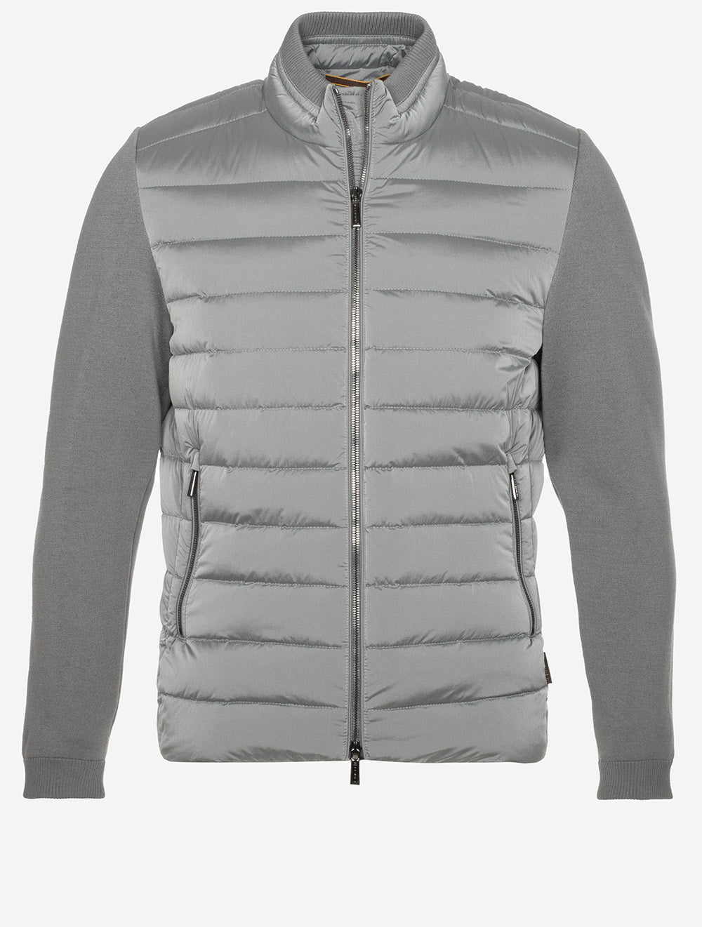 Hybrid Bomber Jacket-Grey