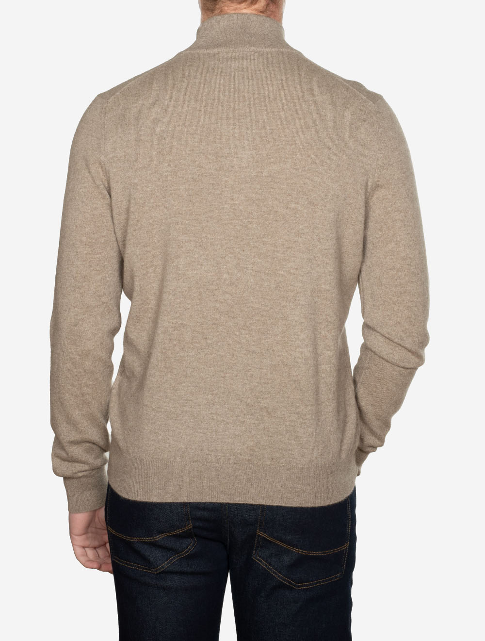 Cashmere Mock Neck Beige